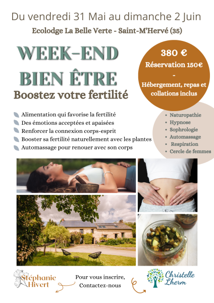Week end Ressourcement Booster sa Fertilité lieu La belle Verte près de vitré