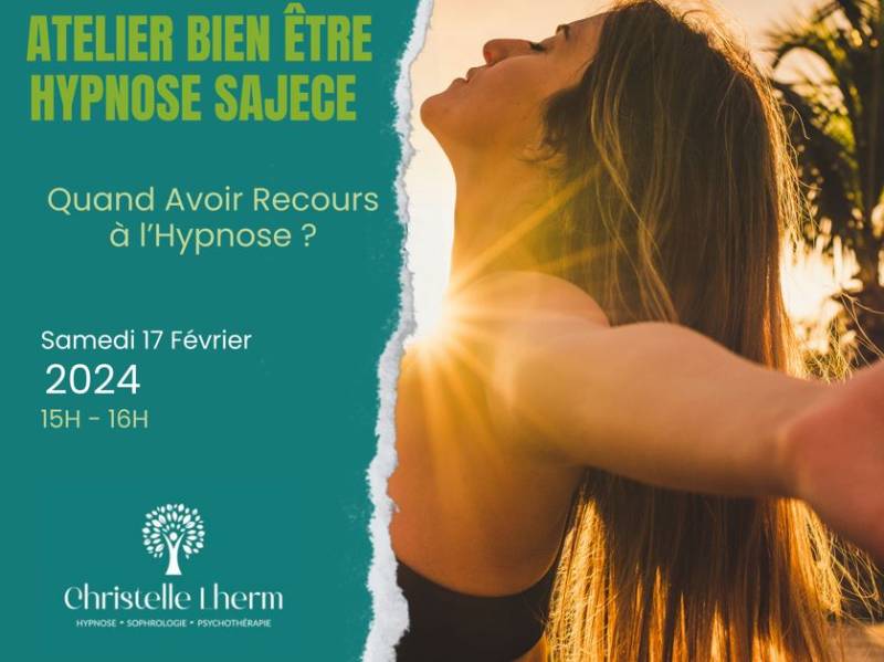 Atelier Quand AVoir recours à l'hypnose ? Salon Respire la Vie Parc Expo Rennes